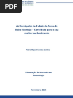 As Necrópoles da I Idade do Ferro do Baixo Alentejo - Contributo para o seu melhor conhecimento