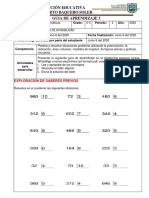 Guia de Aprendizaje 3 Criterios de Divisibilidad 5° Mate