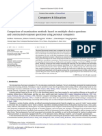 2010 - Ventouras - Triantis - Tsiakas - Stergiopoulos - Comparison of Examination Methods Bases On MCQ PDF