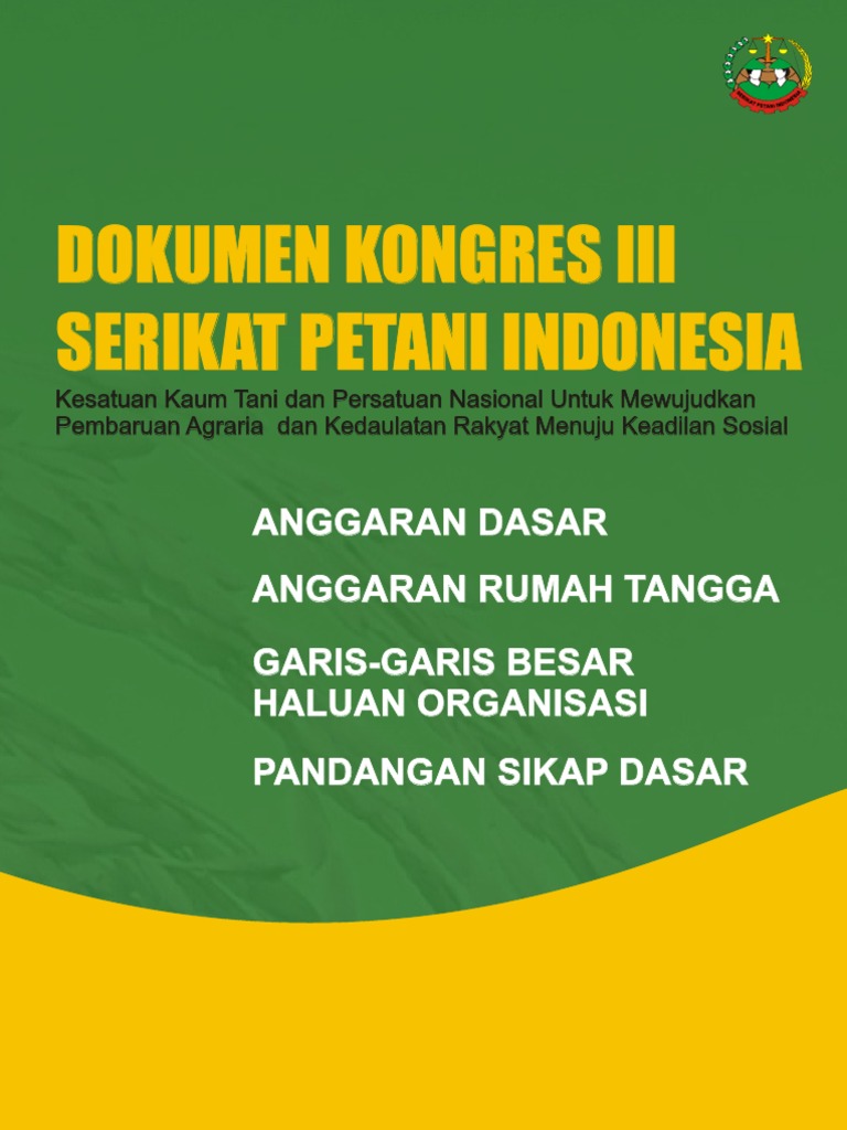 AD ART Serikat Petani Indonesia