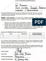 Form Pernyataan Konflik Kepentingan