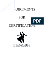 Requirements FOR Certification