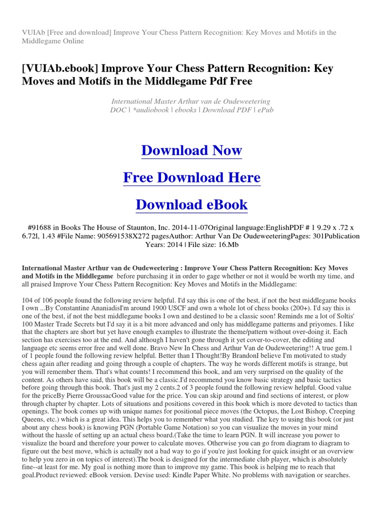 Chess Pattern Recognition Guide | PDF | Chess | Books