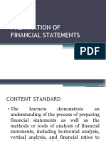 PREPARATION OF FINANCIAL STATEMENTS (Week 3)