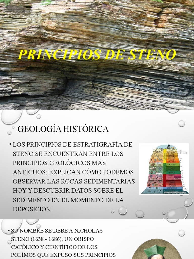 Principios de Estratigrafía de Steno | PDF | Estrato | Roca (geología)