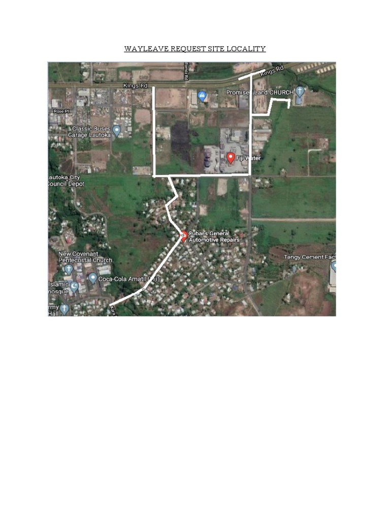 WAYLEAVE REQUEST SITE LOCALITY Word | PDF