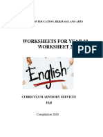 Year 10 Worksheet 2 PDF