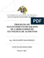 Prrograma de Mantenimiento