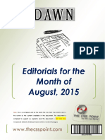 DAWN Editorials August 2015