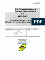 Guideline For Application of Certificate of Competency As Wireman