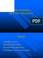 Public Problems and Policy Alternatives