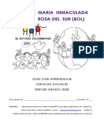 Guía 3 de Aprendizaje C. Socilaes Grado Tercero 2020 Tercera Entrega PDF