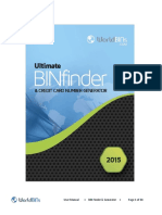 User Manual BIN Finder & Generator Page 1 of 34
