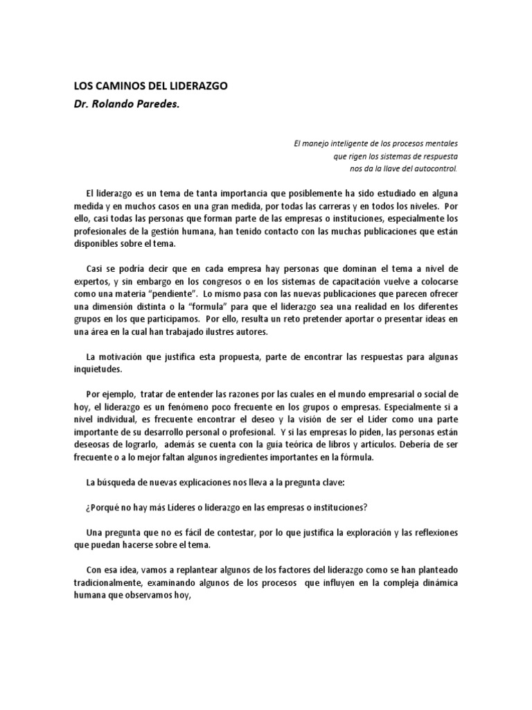 7 Habilidades Clave del Líder Exitoso | PDF | Liderazgo | Mente