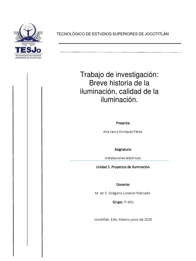 Historia y calidad de la iluminación | PDF | Luz de la calle | Encendiendo