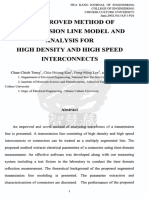 An Improved Method of Transmission Line Model and Analysis For High Density and High Speed Interconnects