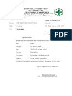 Undangan Pertemuan Audit Internal