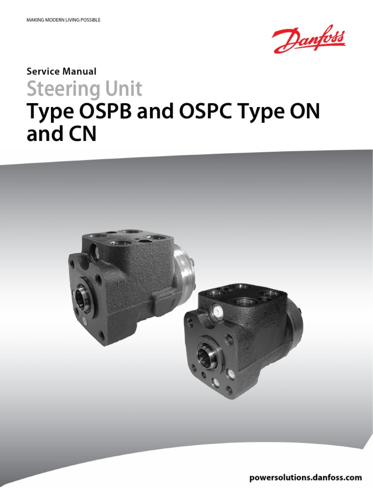 OSPB and OSPC Steering Unit Manual | PDF | Valve | Screw