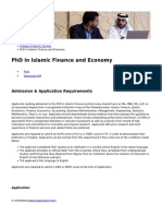 Hamad Bin Khalifa University - PHD in Islamic Finance and Economy - 2019-04-09