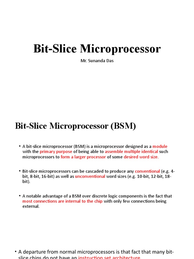 BitSlice Microprocessor PDF
