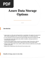 Azure Data Storage Options: - by Shashank Gupta