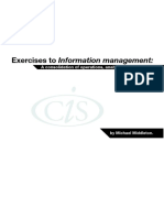 Exercises To Information Management:: A Consolidation of Operations, Analysis and Strategy