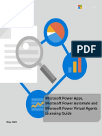 Power Apps Power Automate and Power Virtual Agents Licensing Guide - May 2020 PDF