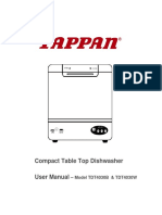 Compact Table Top Dishwasher User Manual: Model TDT4030B & TDT4030W