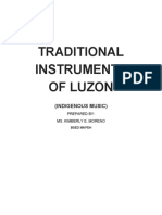 Traditional Instruments of Luzon: (Indigenous Music)