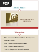 Email Basics: Daw Myat Noe Lwin Lecturer