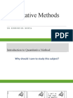 Quantitative Methods in Business Decisions