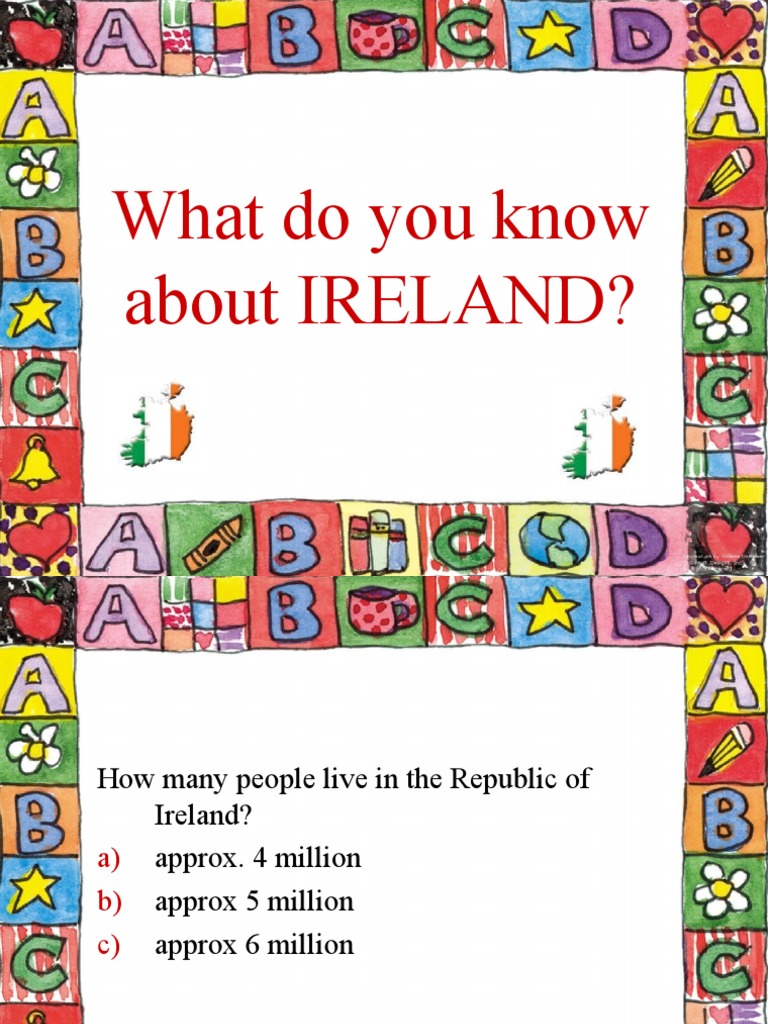 Republic of Ireland Quiz PDF