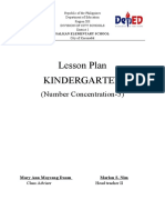 Lesson Plan Kindergarten: (Number Concentration-5)