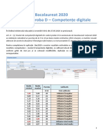 Bac2020 Ghid Completare Rezultate Echivalate Proba D PDF