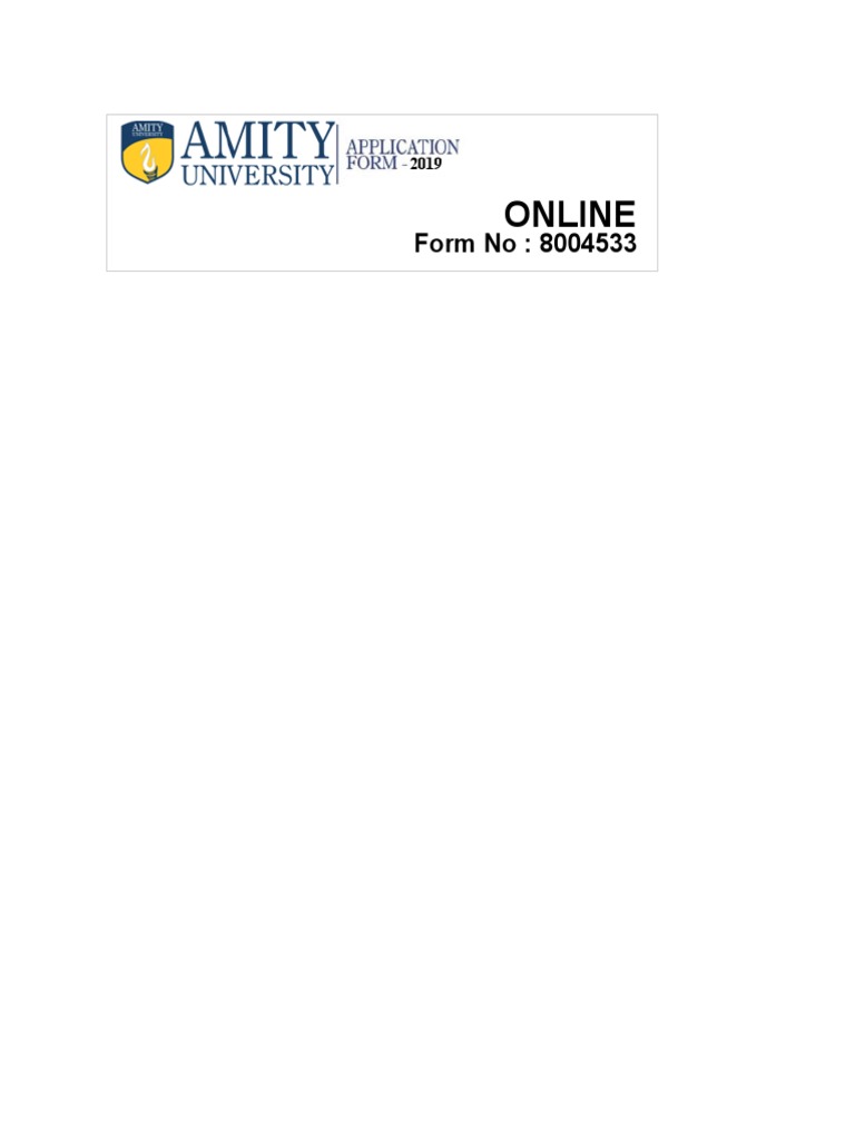 Amity Llm Form Pdf Pdf Learning Educational Stages