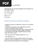 Electrotherapy ASSIGNMENT