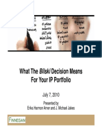 What The Bilski Decision Means For Your IP Portfolio: J L 7 2010 July 7, 2010