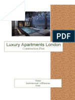 Luxury Apartments London: Construction Plan