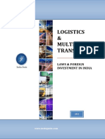 LOGISTICS and MULTIMODAL TRANSPORT LAWS & FOREIGN INVESTMENT IN INDIA PDF