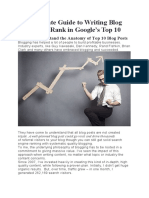 Page Search Engine Ranking