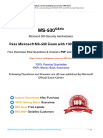 Pass Microsoft MS-500 Exam With 100% Guarantee