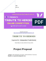 Tribute-To-Heroes Event Proposal Letter