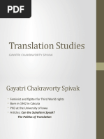 Translation Studies Spivak