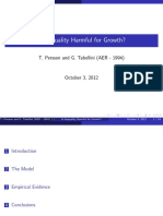 Is Inequality Harmful To Growth Persson and Tabilleni 94