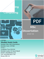 UEL MSc Dissertation Study Guide 2019-2020