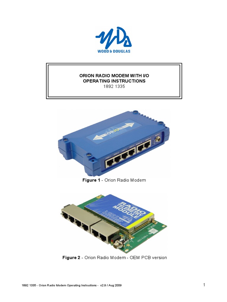 Orion Instructions PDF | PDF | Scada | Computer Network