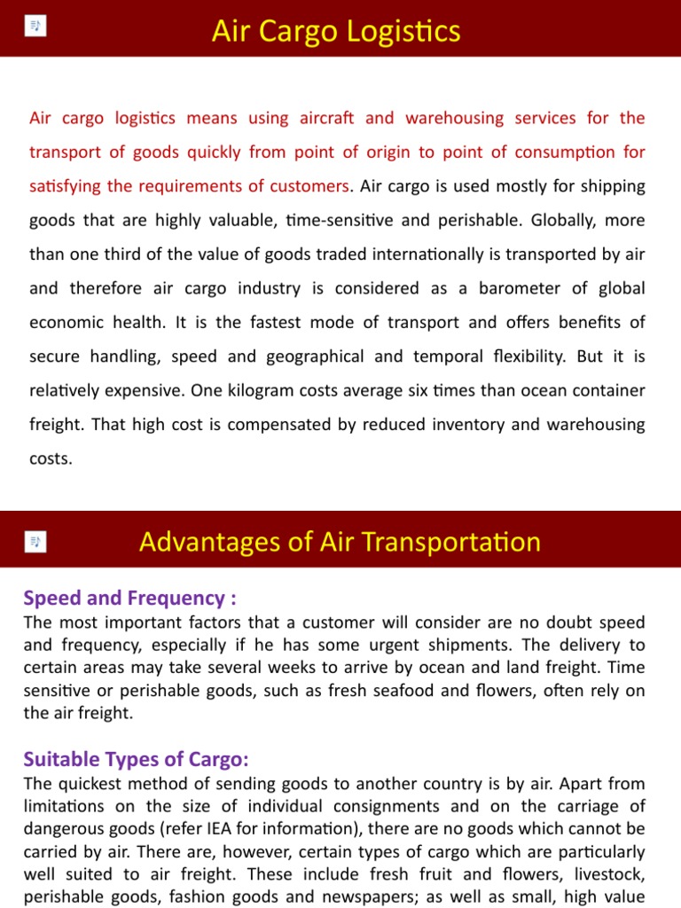 Air Cargo Logistics Overview | PDF | Cargo | Transport