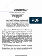Corporate Diversification and Organizational Structure PDF