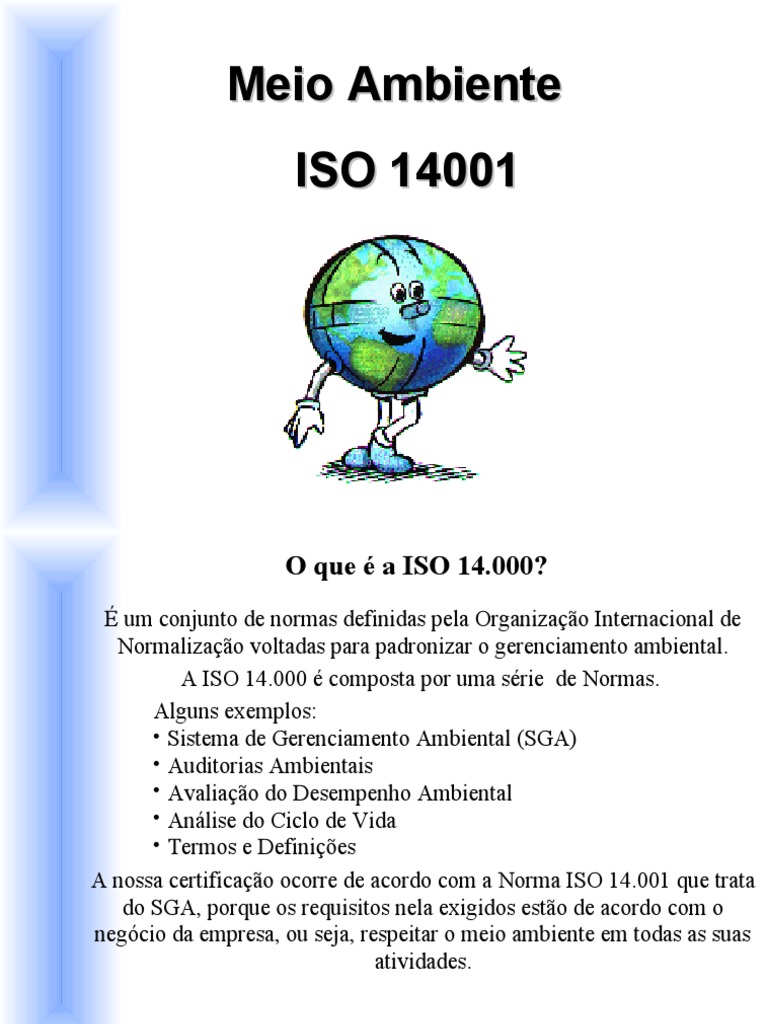 Gestão Ambiental e ISO 14001 | PDF | Poluição do ar | Desperdício