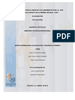 Tercer Avance Valoración del Desarrollo ajustado a enero 31 de 2012